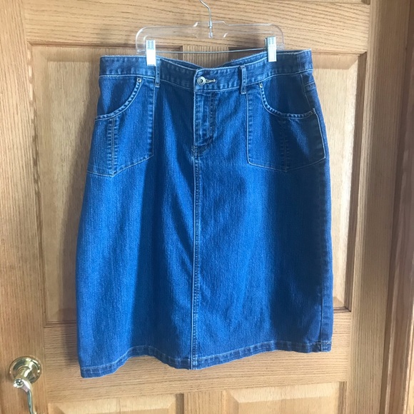 Christopher & Banks Jean skirt, size 16